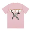 Autism Skeleton Meme Women Cotton T-Shirt Humor Funny Skull Printed T Shirt Short Sleeve Tshirt Oversize Streetwear Tee Tops 5