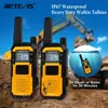 Retevis RB648 Heavy Duty Walkie Talkie IP67 Waterproof USB Type C Charger Dual PTT VOX PMR446/FRS Two Way Radio for Construction 1