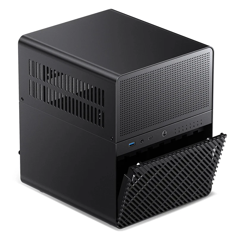 JONSBO N3 Desktop NAS Aluminum 8-bay Type-C Interface Supports SFX Small Power Supply ITX Motherboard Mini Case For pc case mini itx desktop case