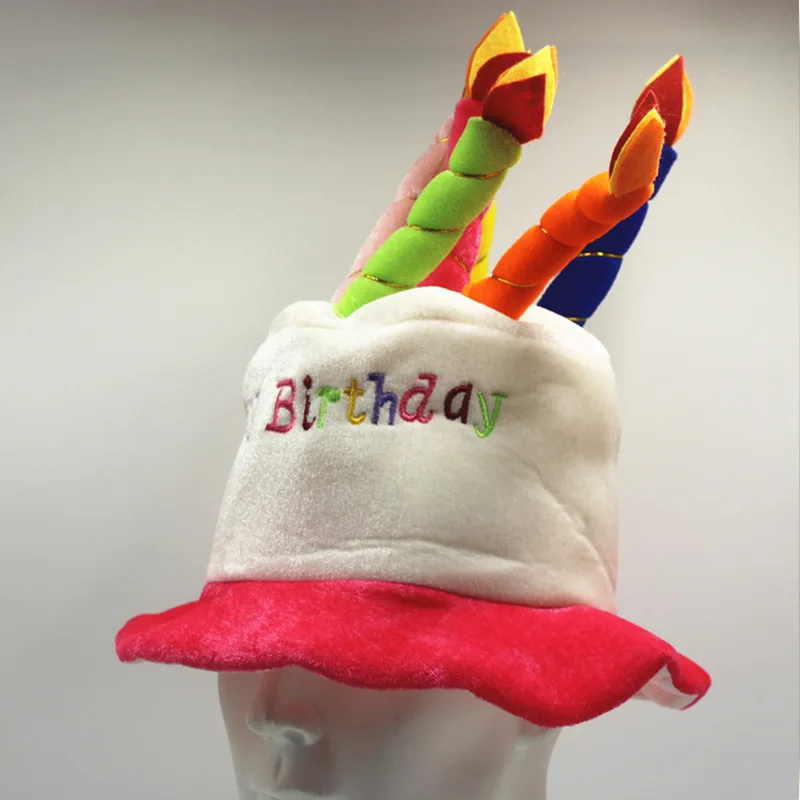 Christmas Birthday Gift Birthday Hat Christmas Decoration Hat Cake Candle Party Performance Cute Fashion Gift