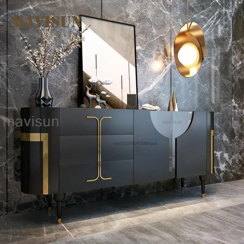 Italian Hot Sale Dining Room Storage Cabinet Multifunctional Space-Saving Home Furniture Kitchen Locker With Drawers