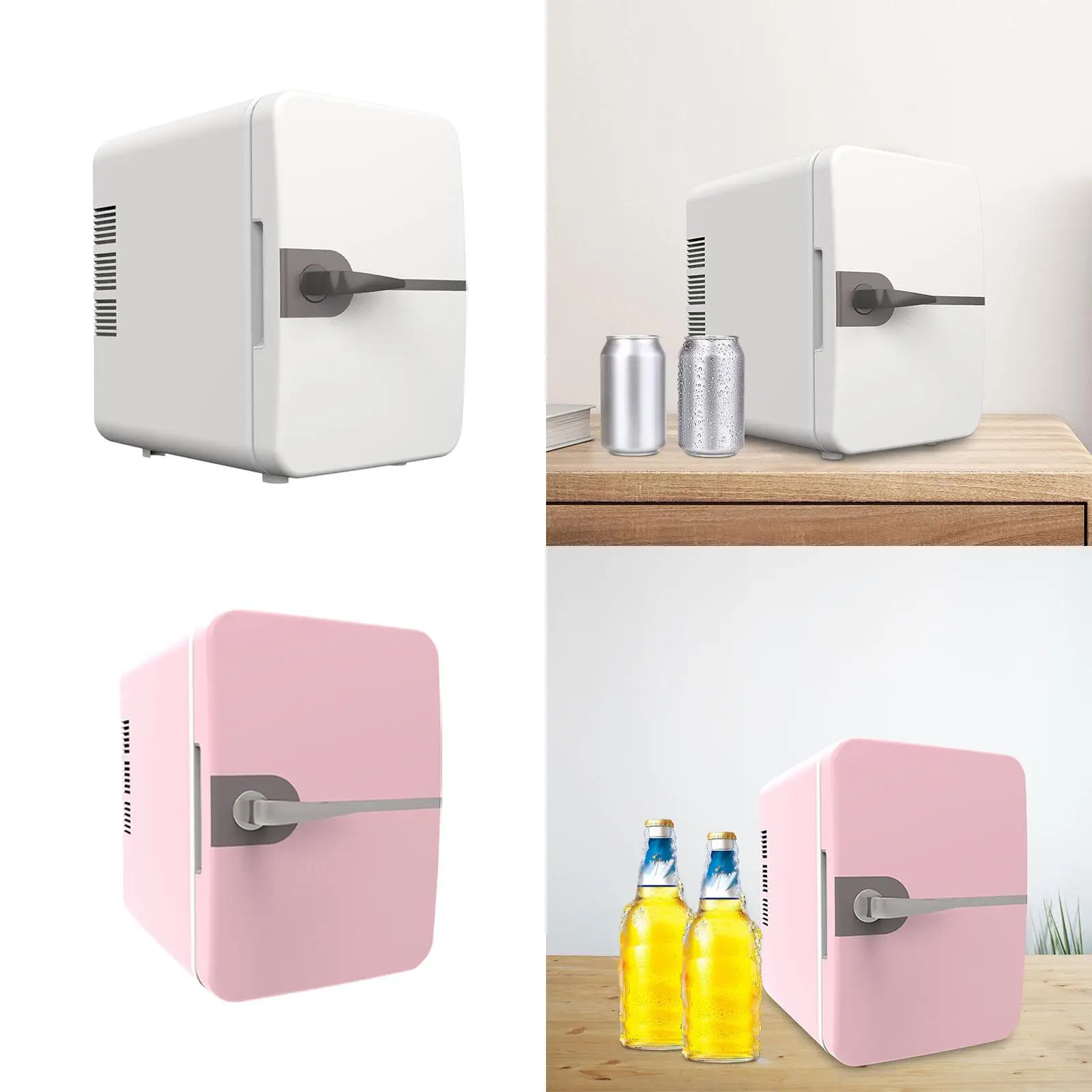 6L Mini Fridge Freestanding Beverage Refrigerator Cooler for Rvs Bar Desktop