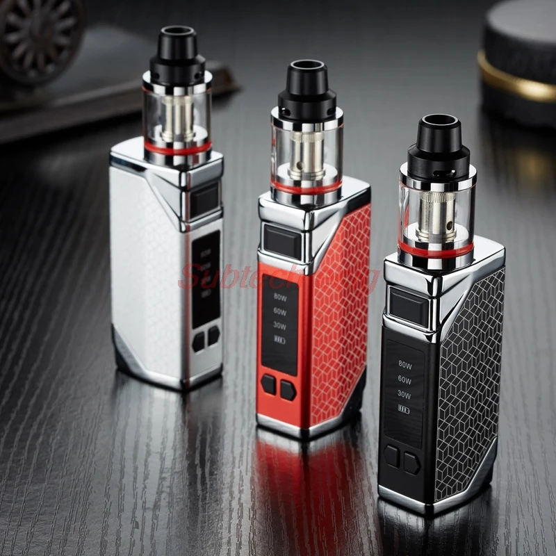 

Electronic Cigarettes 80W Vape Smoke Kits 2ml Atomizer 2200mah LED Display Zinc Alloy Material Vapor Vaporizer Pen Ecig Kit