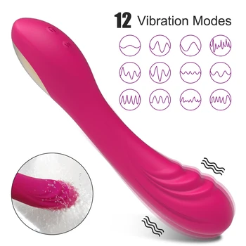 Powerful G-Spot Dildo Vibrator with Female Vibrating Masturbation Clitoris Stimulator Rechargeable Adult Goods Sex Toy for Women 2