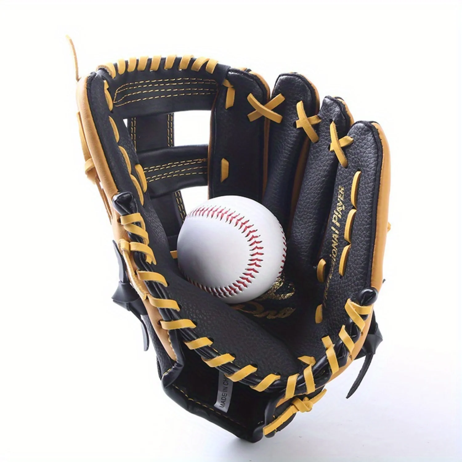 1pc Double-layer Cowhide Leather Baseball Glove for Throwing Training, Suitable for Teens and Adults-Baseball and Softball Mit