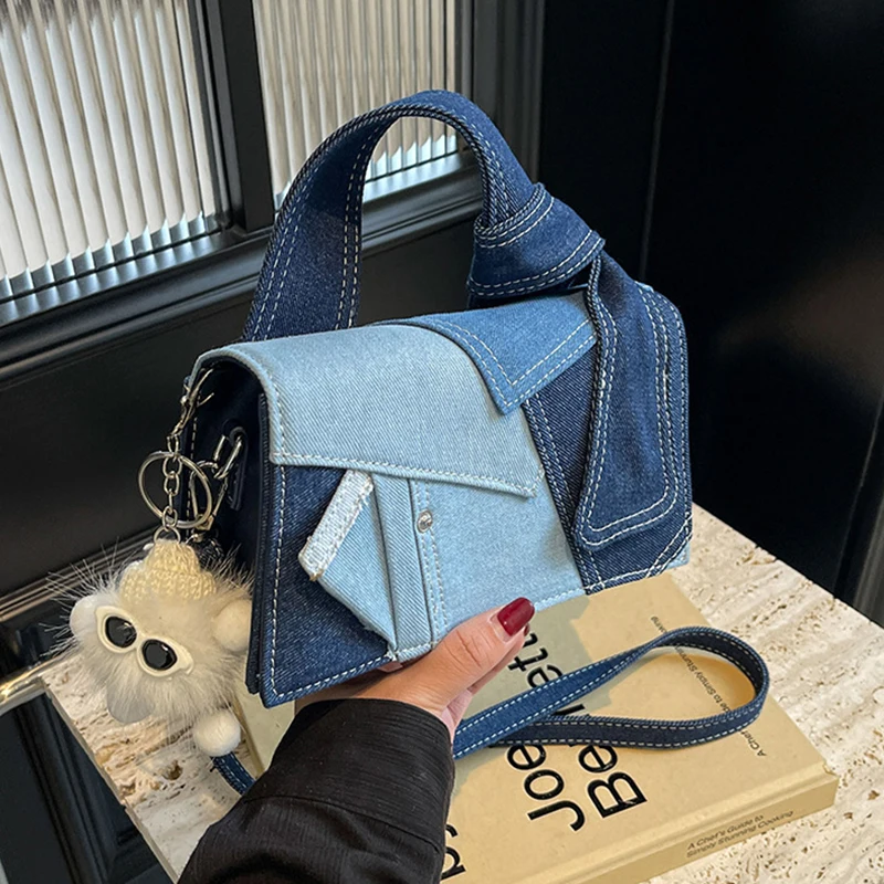 Stylish Denim Mini Crossbody Shoulder Bag 2