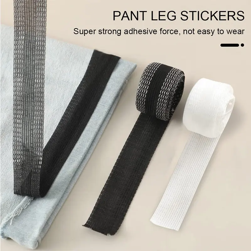 16.4Ft Self Adhesive Pant Mouth Paste Pants Edge Shorten Repair Iron On Hem Clothing Tape No Sew