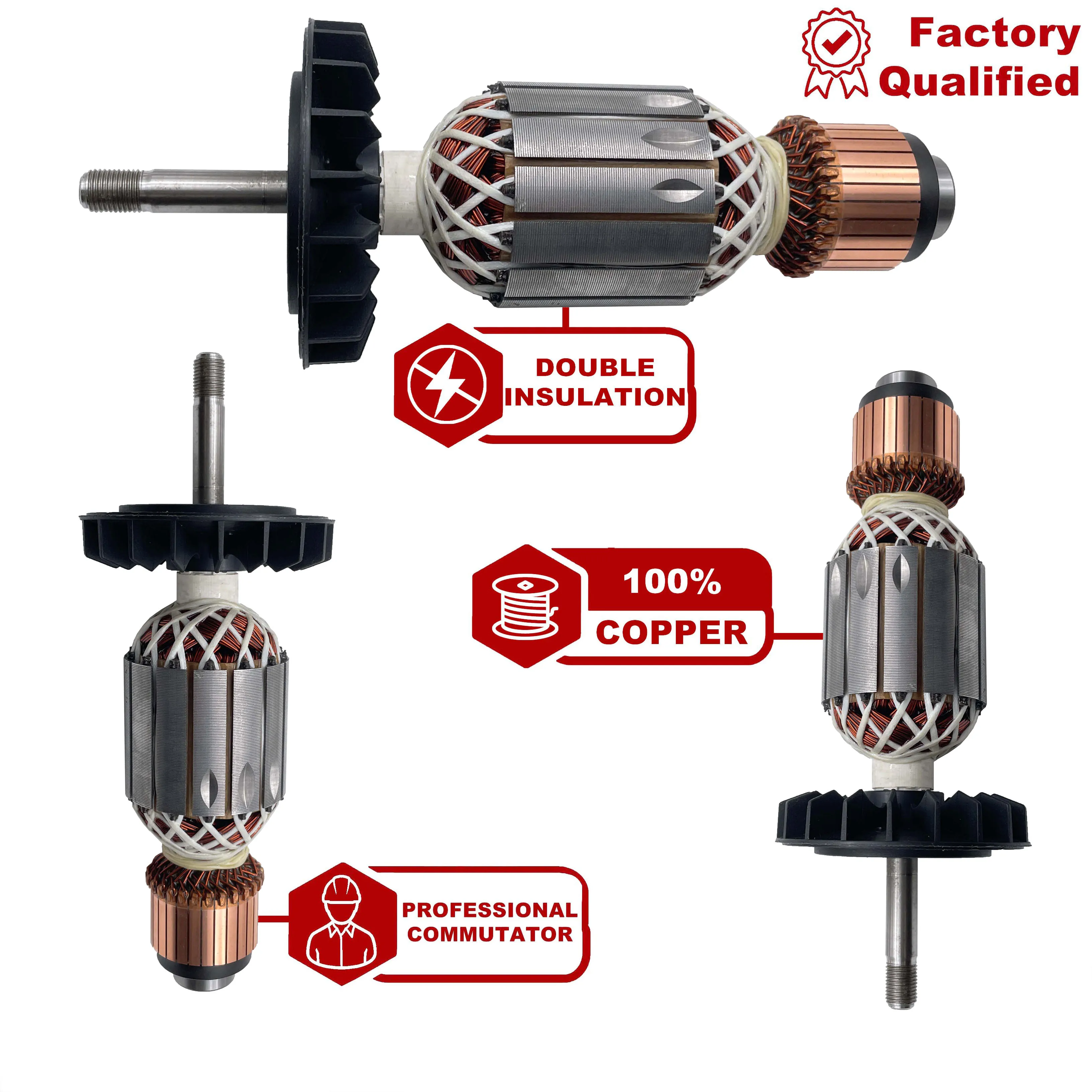 AC 220V 240V GWS20-180 GWS20-230 Armature Rotor Stator Field For BOSCH Angle Grinder Spare Parts Grinder GWS 20-180