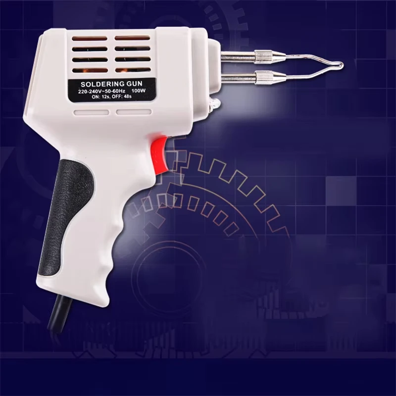 220V 100W Electric Soldering Iron Gun Repair Tool Kit-Hand Soldering Tool with Solder Wire