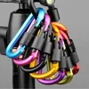 5PCS Aluminum Carabiner Hook Quickdraws D-Ring Key Chain Clip Camping Keyring Snap Hook Outdoor Travel Kit Outdoor Accessries 1