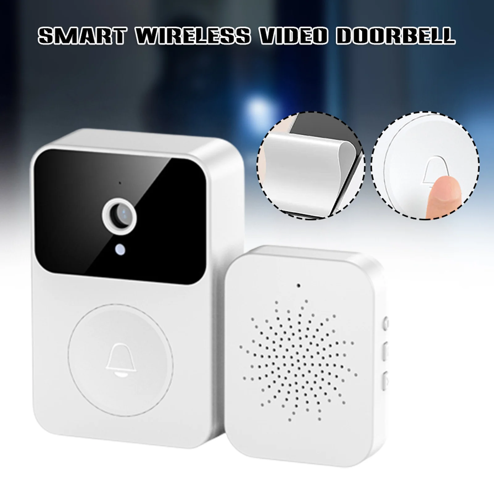 

New Smart Video Wireless Doorbell with Night Vision APP Cloud View Doorbell for Office Store Safety Monitoring