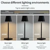 LED Table Lamp Touch Sensor Rechargeable Desktop Night Light Wireless Reading Lamp for Restaurant Hotel Bar Bedroom Decor Light 2