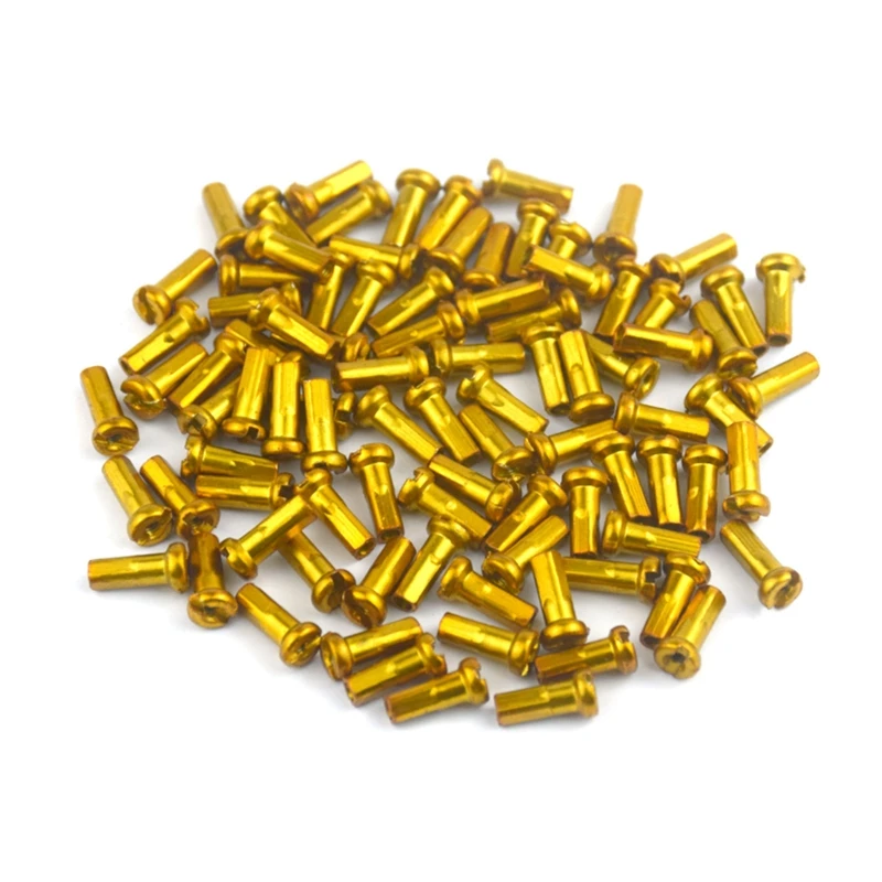 MTB Bike Road Bicycle Nipples 60Pcs/pack 14G 14mm 2.0mm Ultralight High Strength Colorful Spokes Nipple Bike Spoke Caps bike spokes nipples
