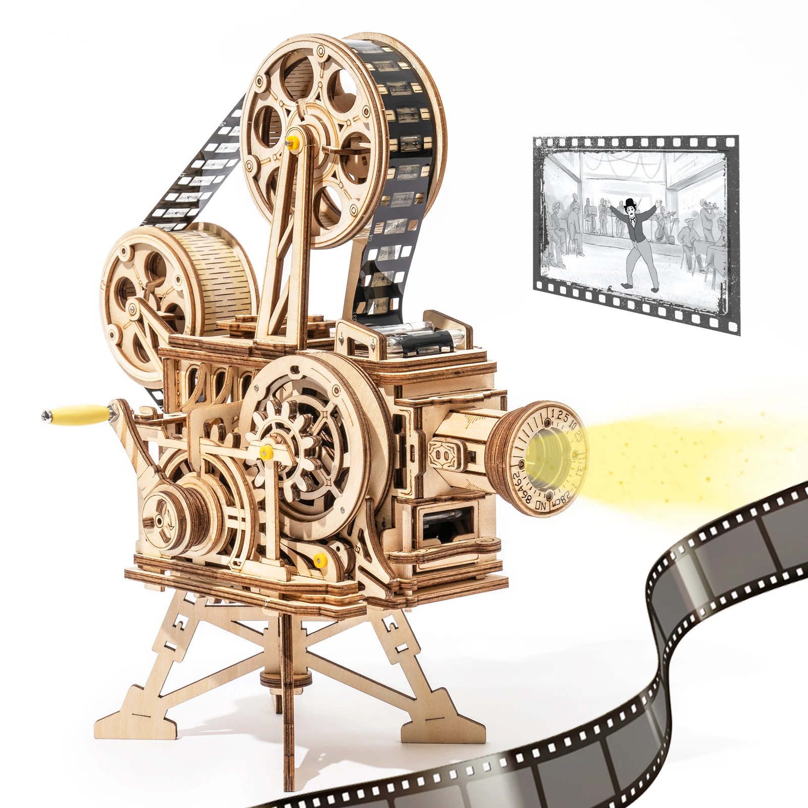 Robotime Rokr Hand Crank Projector 