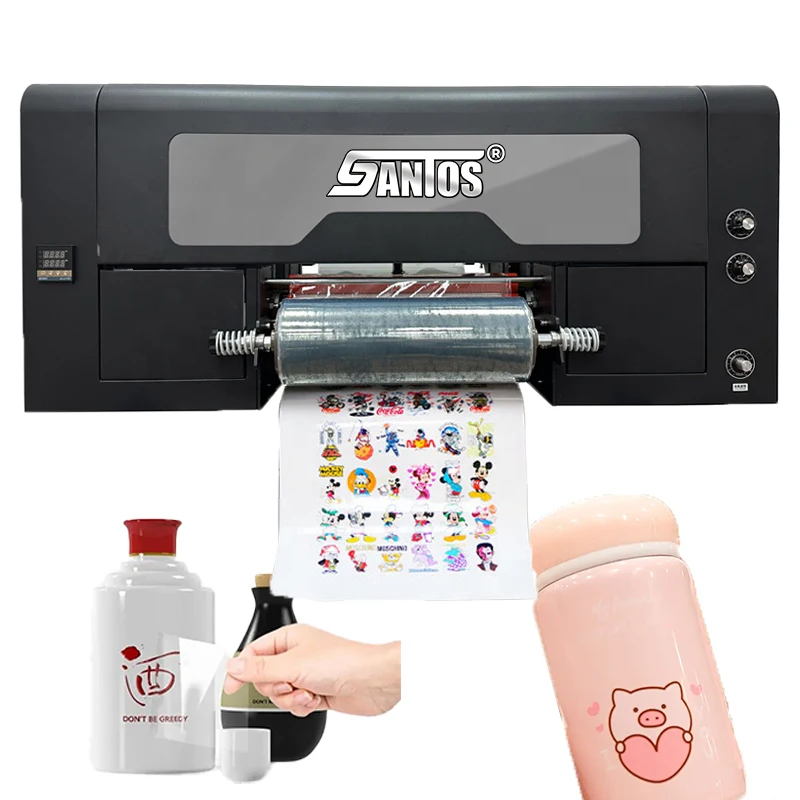 

Dual 30CM UV DTF Printer UV Transfer Sticker AB Film Acrylic Carton Bottle Glass Metal UV Print Machine Xp600