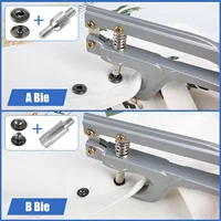 40 Set Metal Snap Button With Plier Tool Sewing Button Thickened Snap Fastener Kit DIY Craft for Installing Sewing Clothes 2