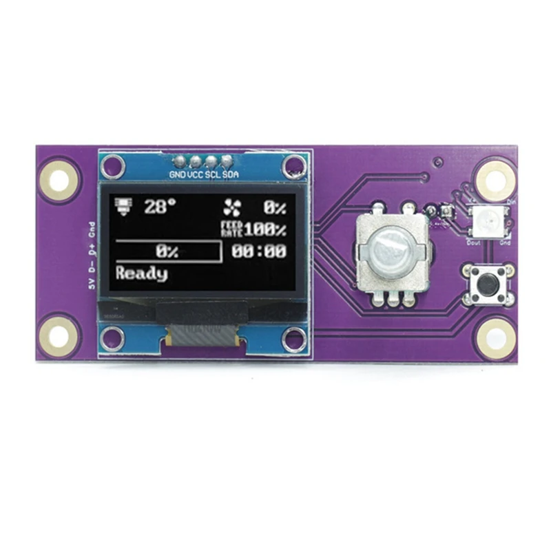 

OLED-дисплей 1,3 дюйма для Raspberry Pi/Gemini, RGB-дисплей для Voron V0 V0.1 V0.2, запасные аксессуары для 3D-принтера