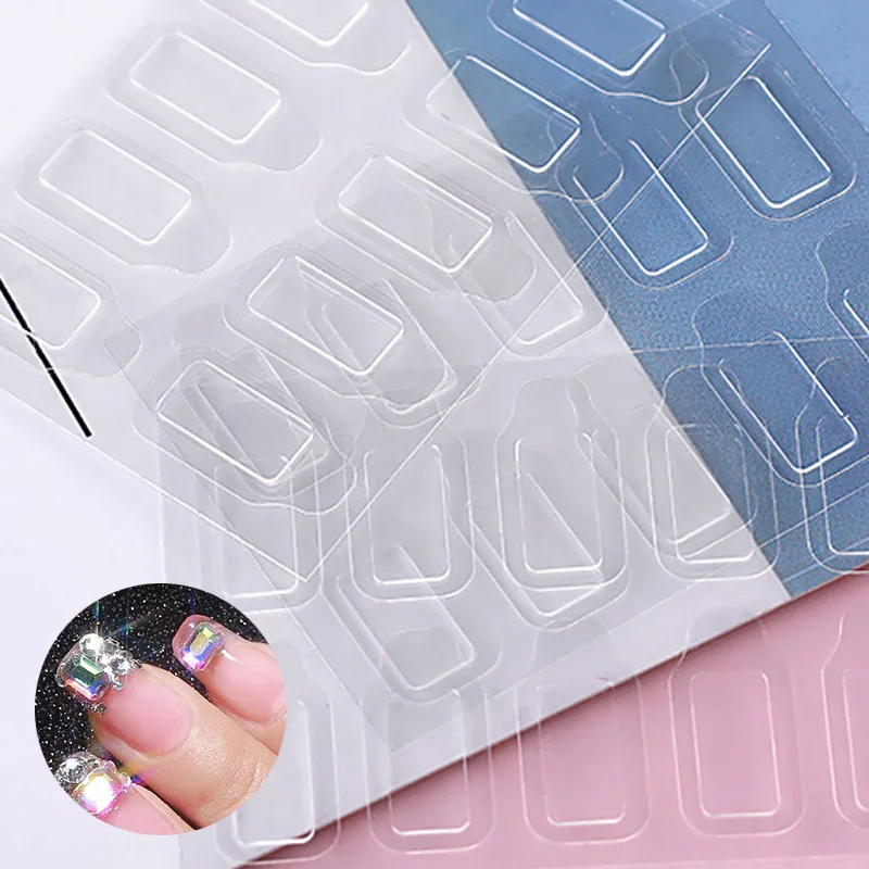

Nail Art Diamond Jelly Tape Transparent Traceless Crystal Special Double-sided Adhesive For Nail Decoration Removable Fake Nails