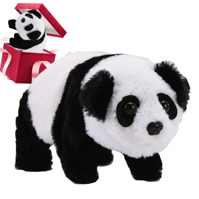 

Мягкая плюшевая панда, медведи, электрическая панда, медведь, музыкальный ползание, анимационный звук, игрушки для домашних животных, подарки для детей на день рождения, Рождество