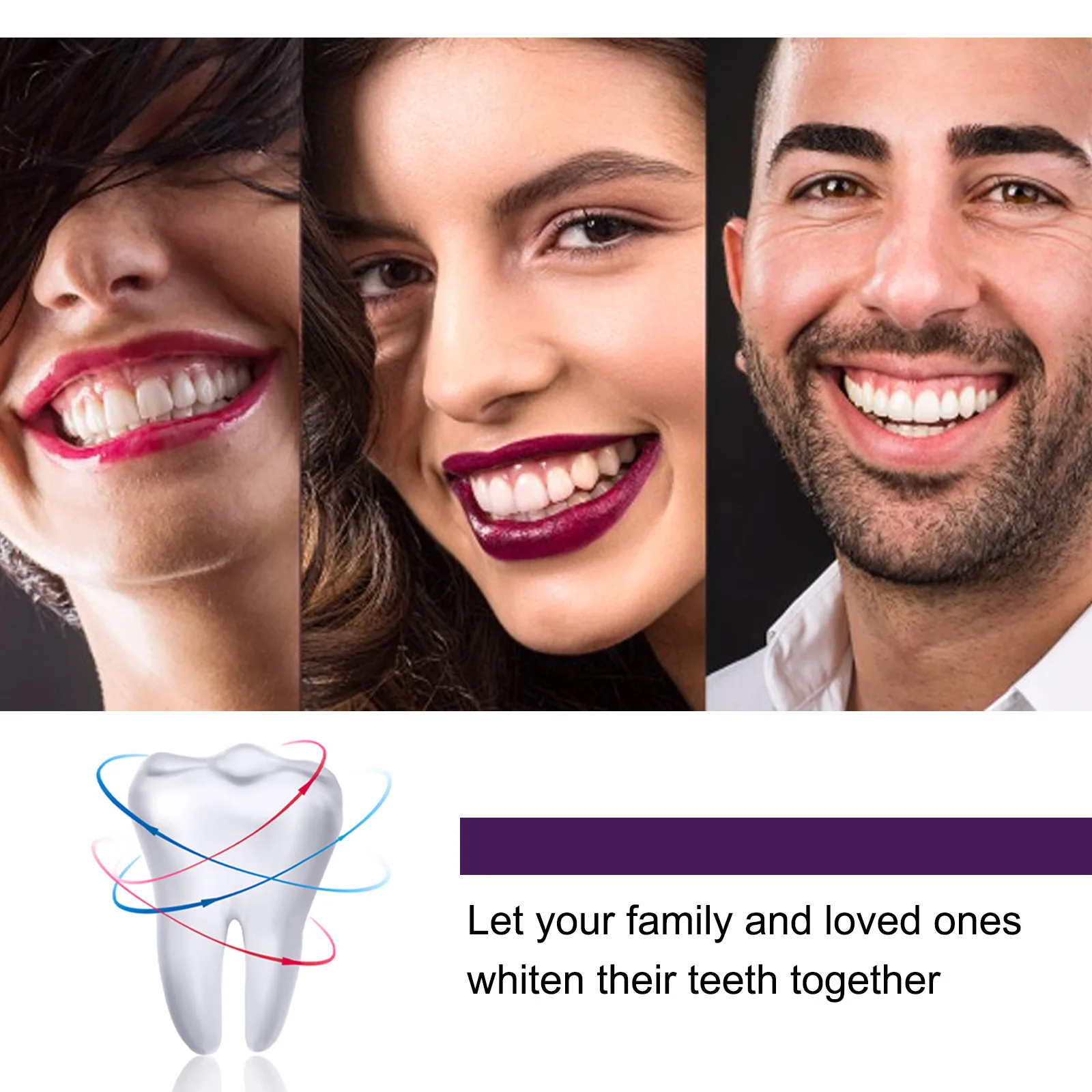 Toothpaste Whitening Teeth Coffee Smoke Stain Remover Fresh Breath Oral Hygiene Purple V34 Toothpaste Repair Teeth Care Products teeth whitening product teeth whitening essence teeth health product