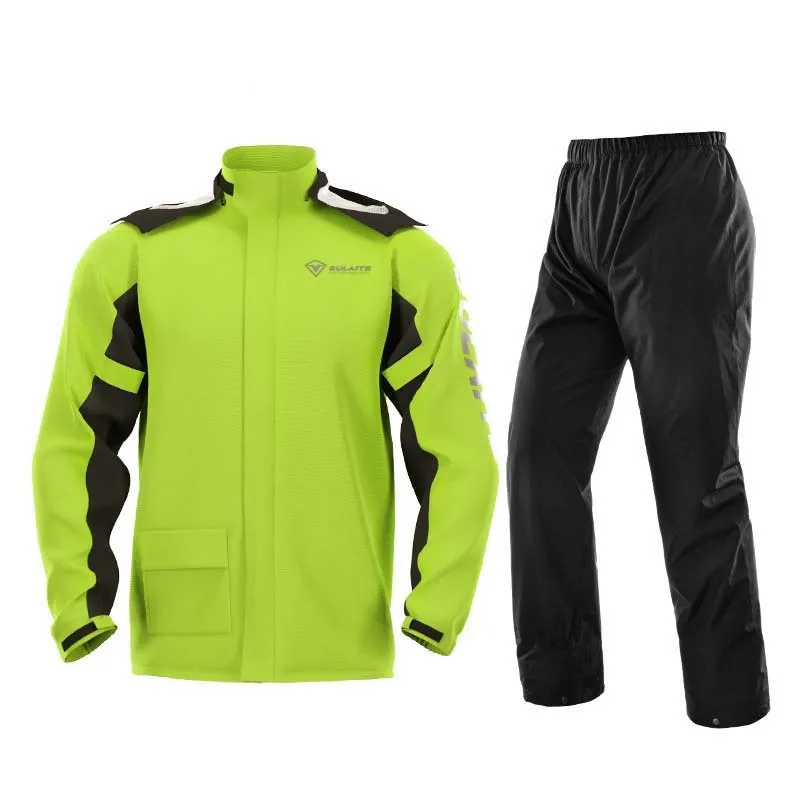 Motorcycle Raincoat Raincoat Suit Bike Raincoat Motorcycle Raincoat Rain Pants Suit Outdoor Riding Full Body Protective Clothing Hidden Shoe Covers Motorcycle Equipment
