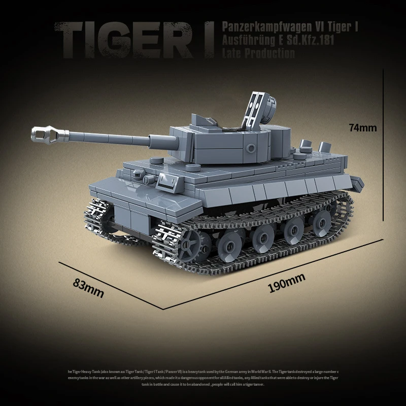 WW2 Classics Track Tank Panzerkampfwagen VI Ausf. E Tiger I