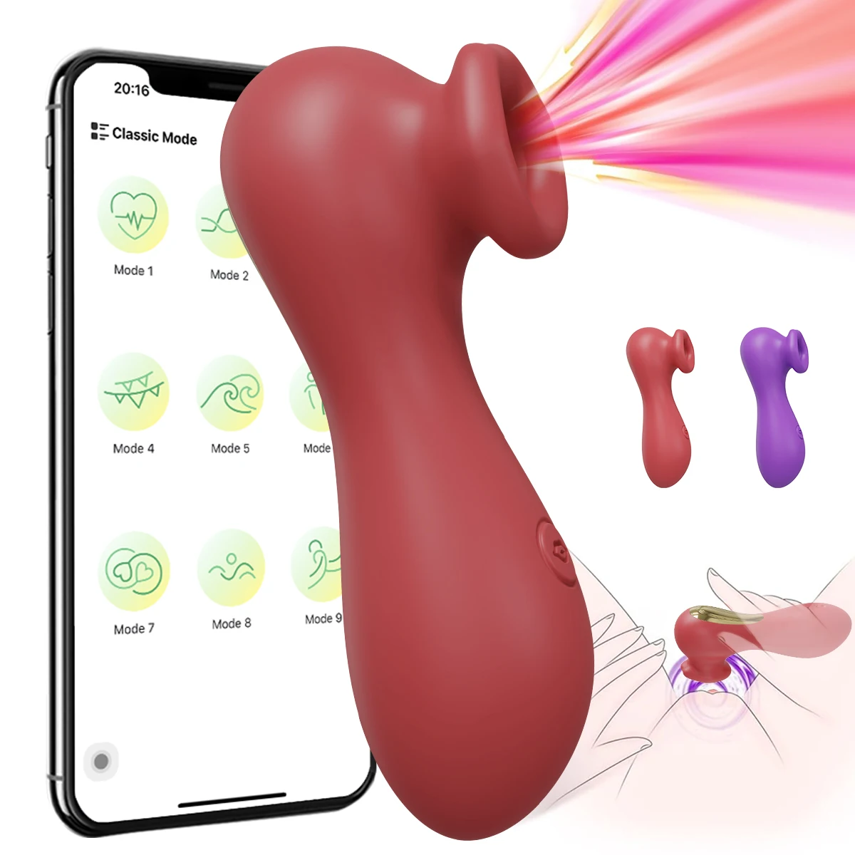 9 Modi Klitoris-Sauger-Vibrator für Frauen, Vakuum-Saugnippel, Klitoris-Stimulator, weiblicher Masturbator, erwachsenes Sexspielzeug für Frauen ab 18 Jahren 1