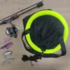 Aventik Foldable & Portable Floating Fish Basket Fishing Net Constructed with Nylon Mesh for minnows smelt shrimp crabs 6