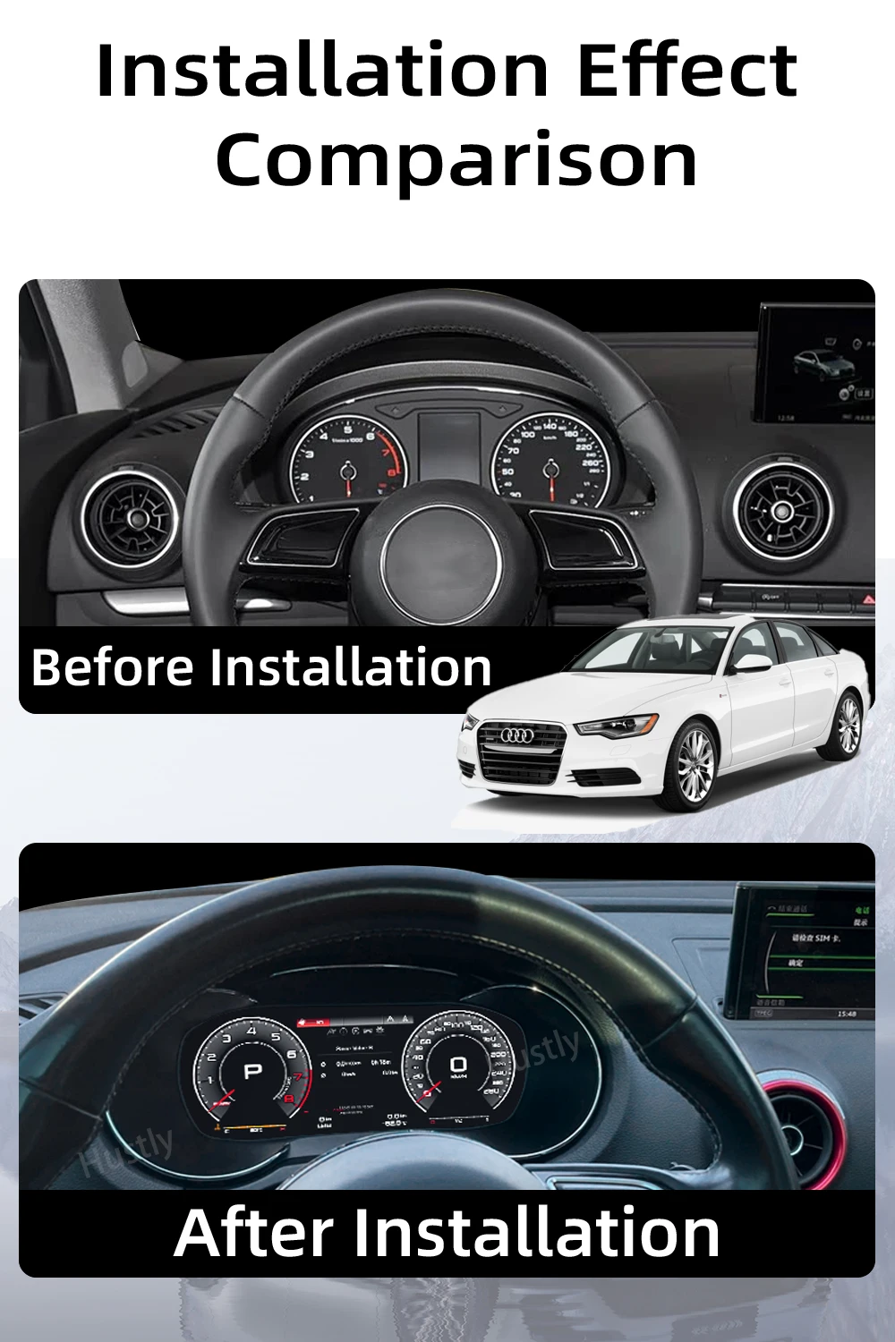 Digital Instrument Cluster For Audi A3 2012-2020 Speedometer 10.25”HD screen1920