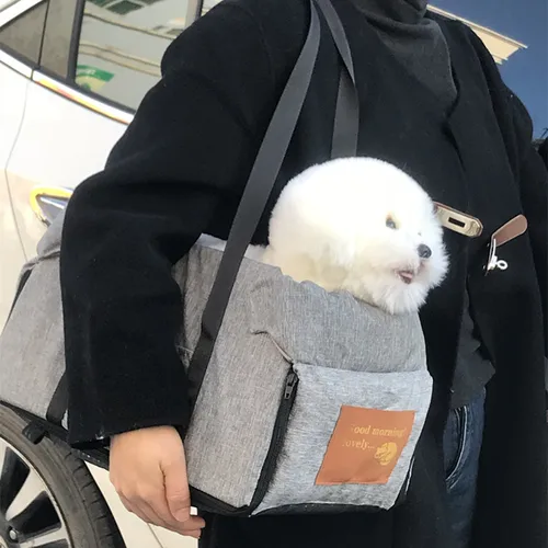 중형/소형 개를 위한 휴대용 자동차 안전 애완 동물 좌석, 고양이 여행 중앙 제어 고양이 개 침대 수송 개 캐리어 보호대 도그 4