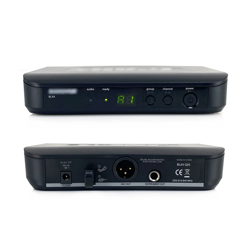 전문 무선 보컬 마이크 UHF 시스템 키트, 노래방 무대 공연 교회 연설용 핸드헬드 마이크, BLX4, 1 채널