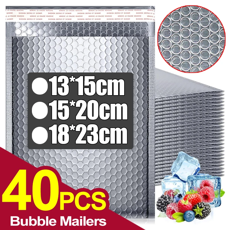 Silver Padded Bubble Mailers - Self-Sealing Shipping Envelopes