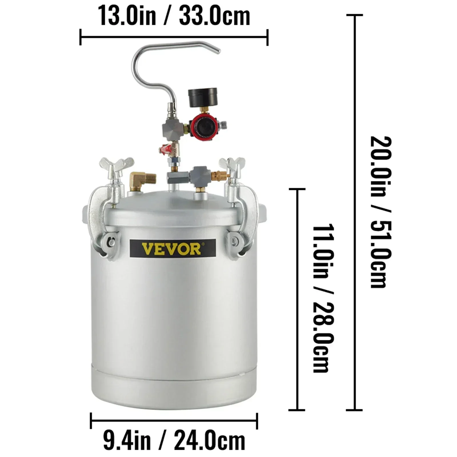 Paint Sprayer Tank 10L 2.5 Gallon for Home Exteriors Commercial Painting
