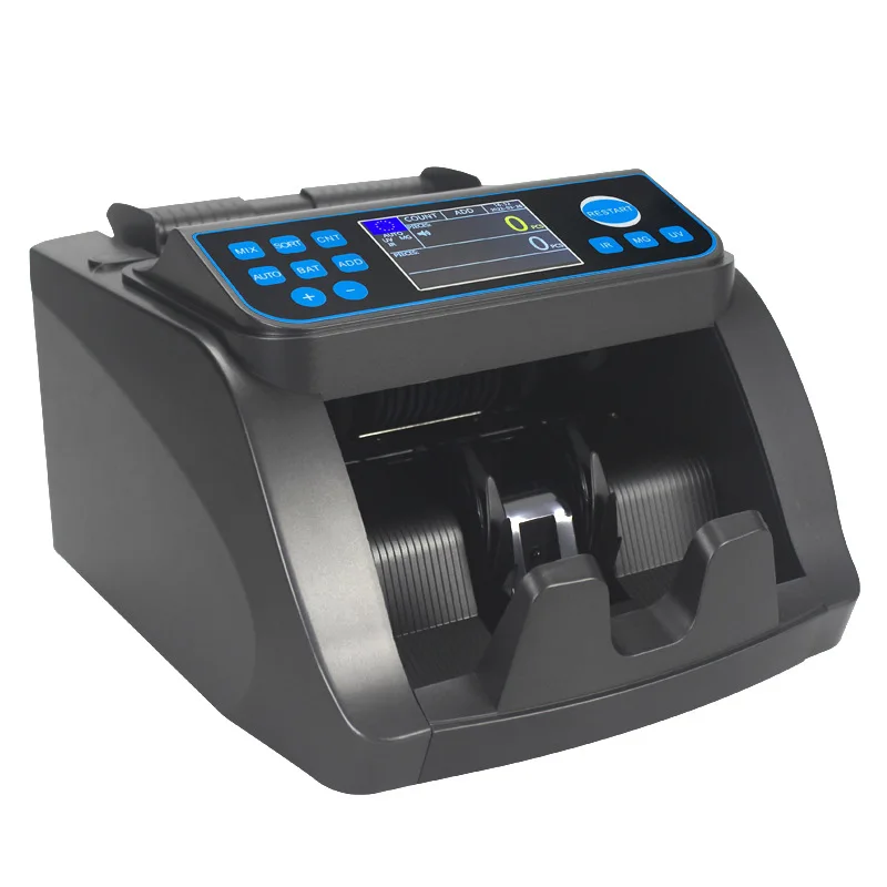 6000d Eur Mix Value Money Counter Counter Nep Bill Detector Bankbiljet Snel Tellen Snelheid Draagbare Detectie Machines