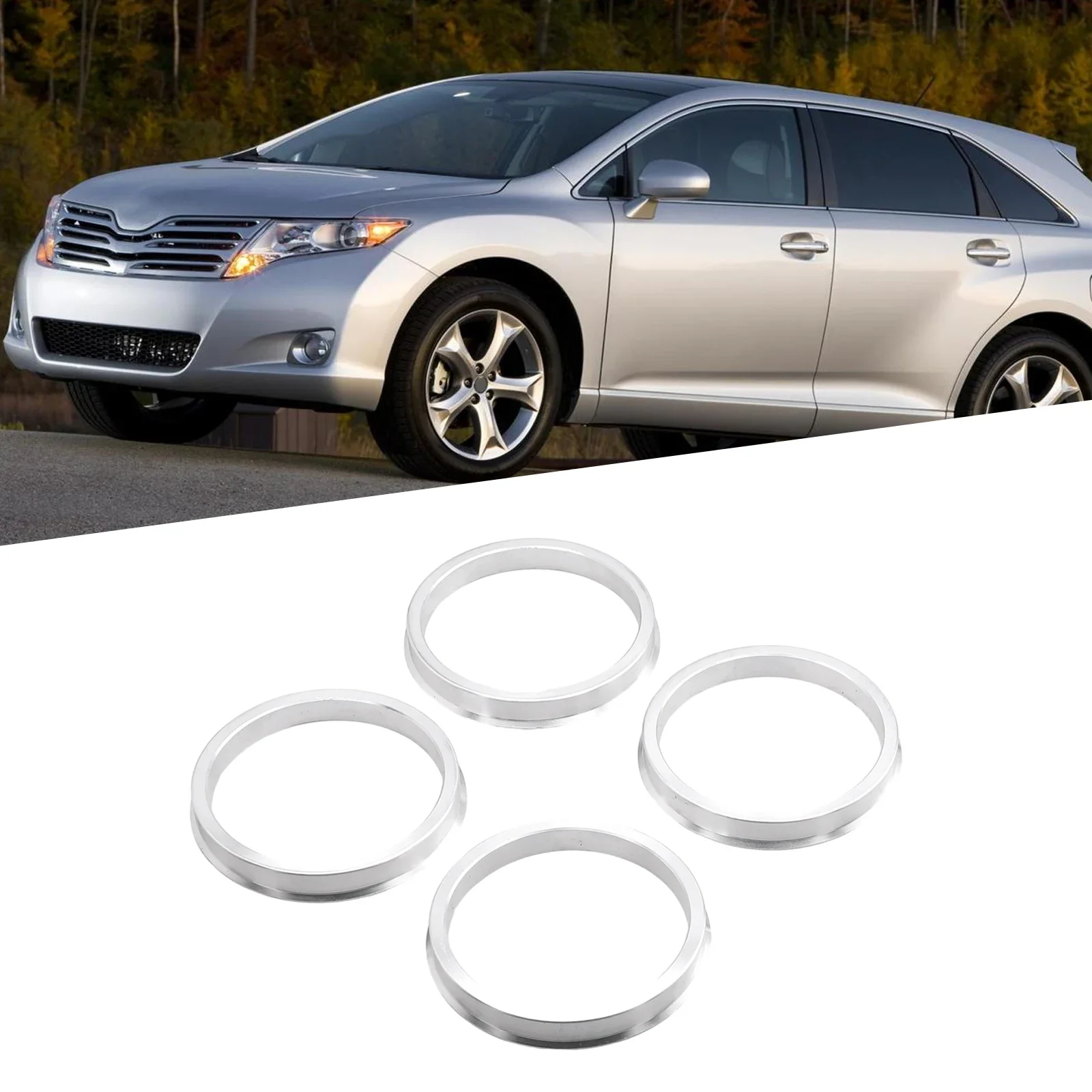 Achieve Optimal Centering 4pc Aluminum Hub Centric Rings 64 1mm Car To 73 1mm Wheel Bore Heat Resistant Stable Performance