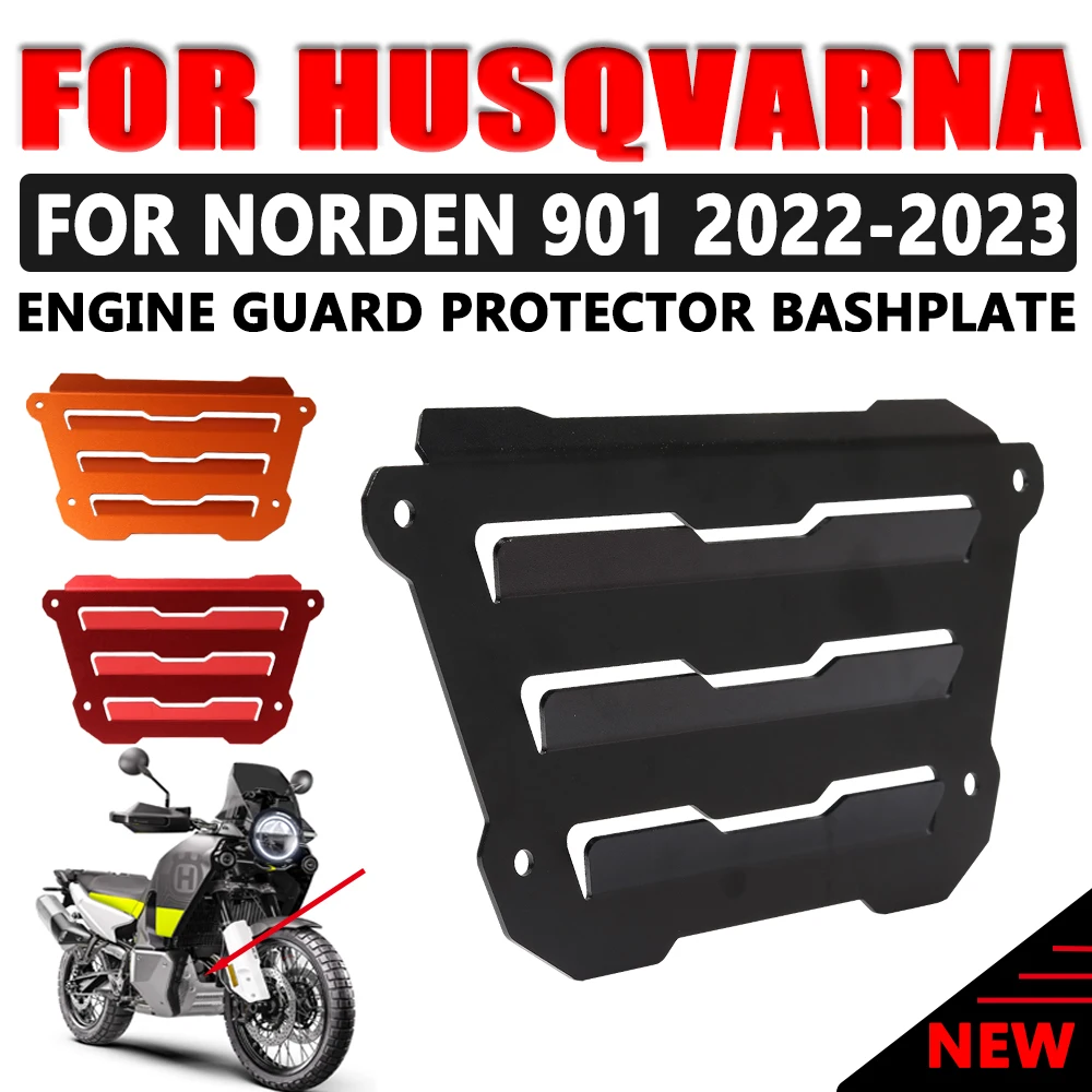 

Motorcycle Engine Guard Plate Exhaust Grille Engine Fender Protection Cover For Husqvarna Norden 901 NORDEN901 2022 Accessories