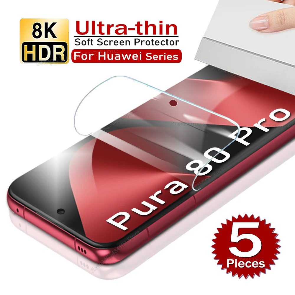 Premium Hydrogel Screen Protector Pack - 5 Pieces