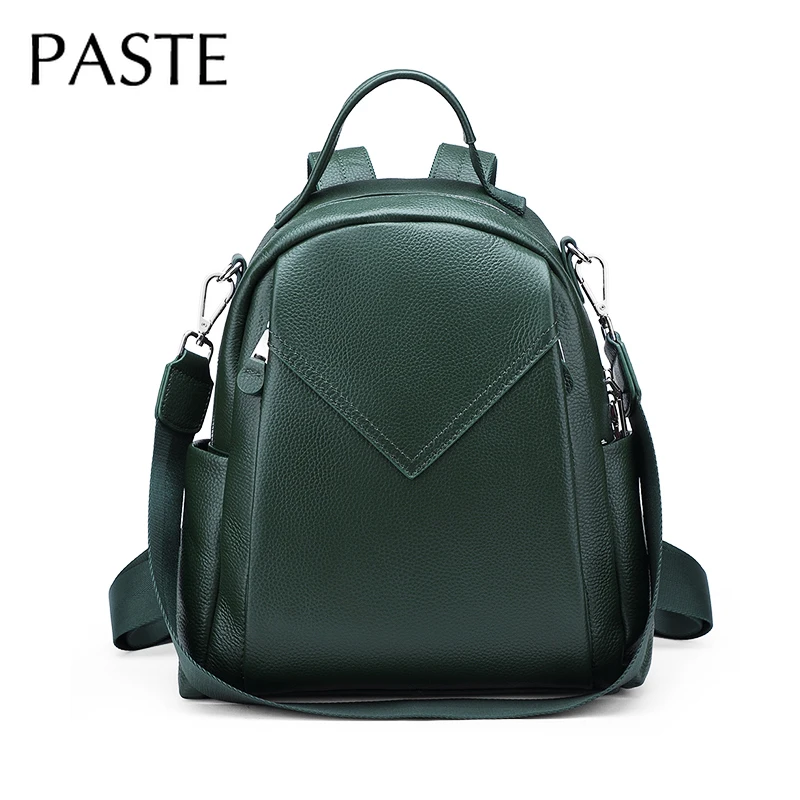 Luxury100GenuineCowLeatherWomensBackpackforTravelLeisure