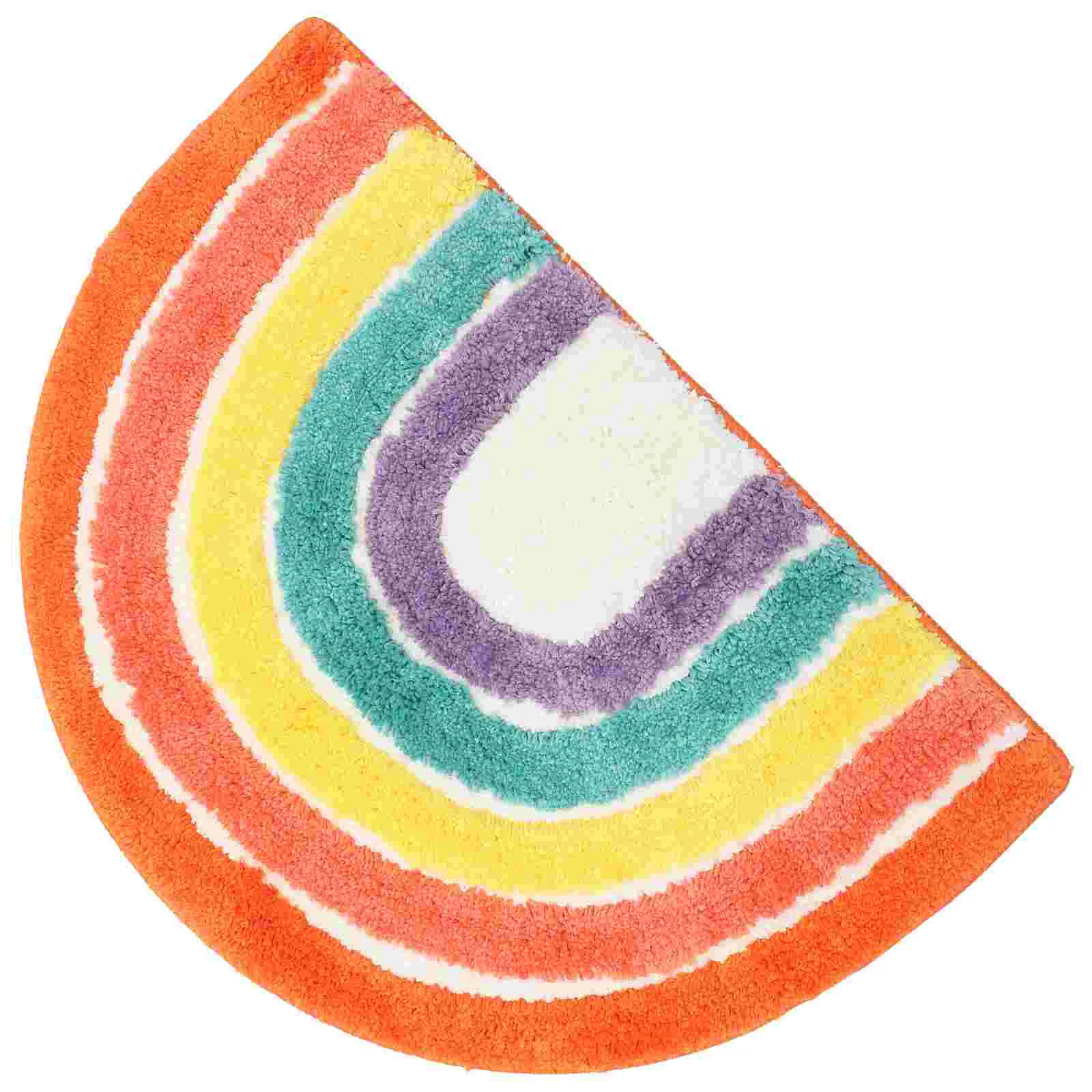

Cat Litter Box Mat Rainbow Cat Litter Mat Non-slip Litter Box Mat Litter Trapping Mat for Cats