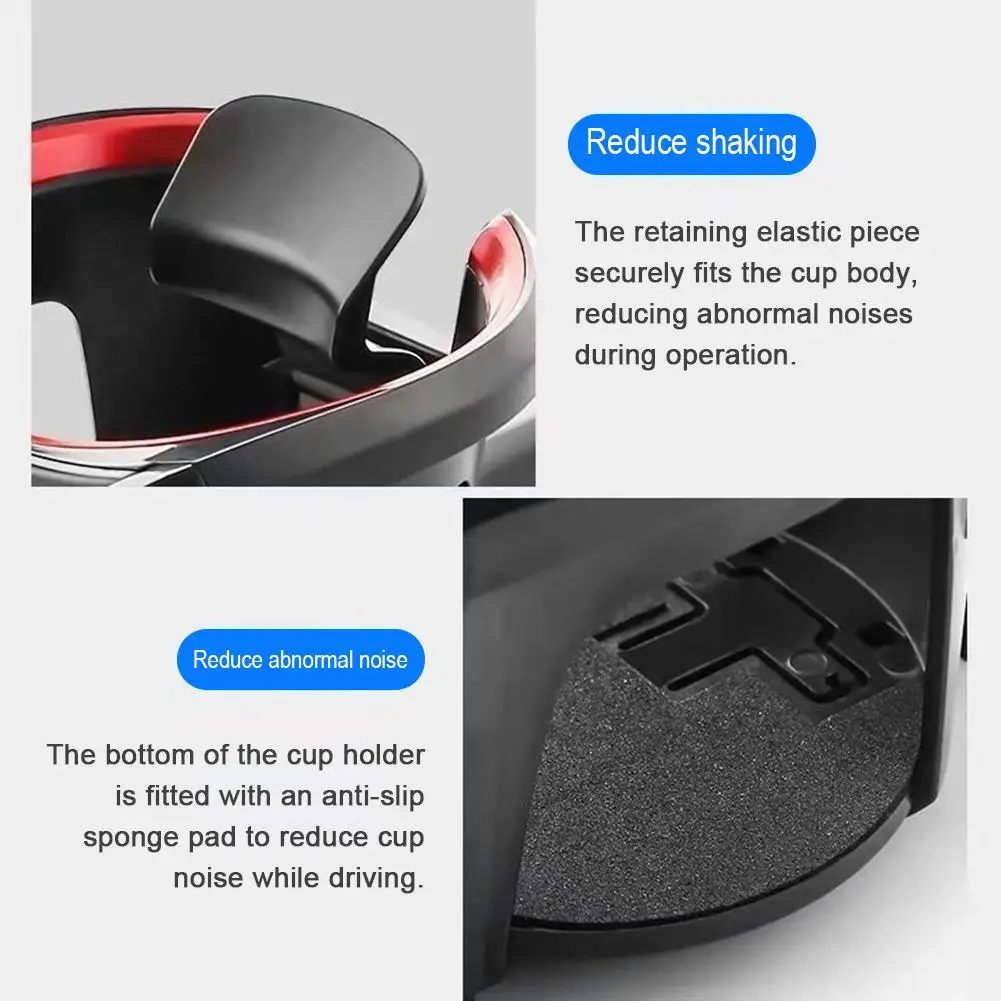 에어벤트 마운트 자동차 컵 홀더 다기능 편리한 음료 랙 ABS 휴대폰 거치대 자동차 인테리어 액세서리