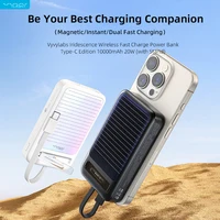 Vyvylabs Portable Power Bank Magnetic Travel Charger Stand 10000mAh 20W Fast Charging Mini Wireless Charging Station 1