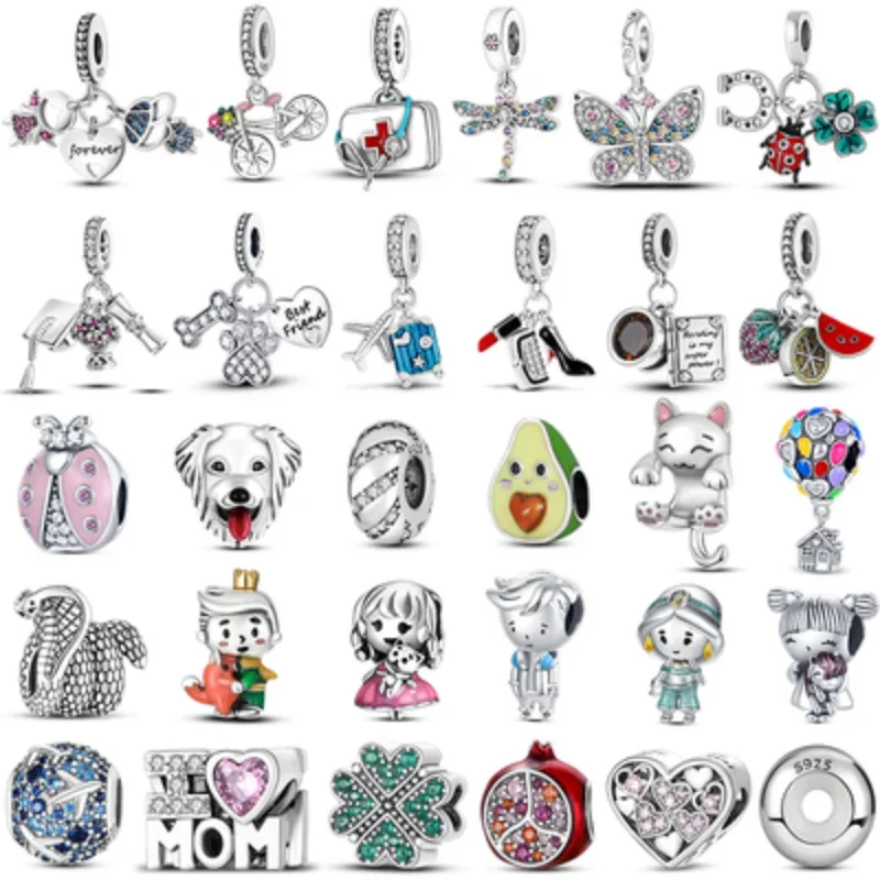 

2023 New Design Original Lucky Charm Original Brand Bracelet 925 Silver Women's Pendant Jewelry Charm
