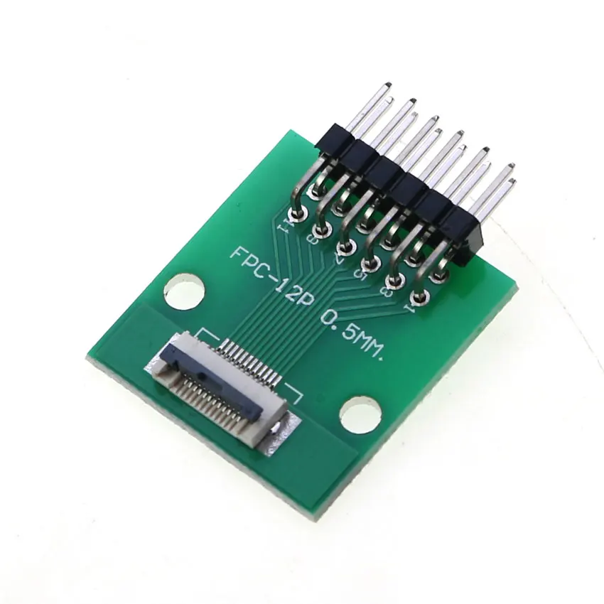 Versatile FPC/FFC Adapter Board with Double Row Straight Needle Connector – 0.5mm to 2.54mm Conversion, Multiple Pin Options Available