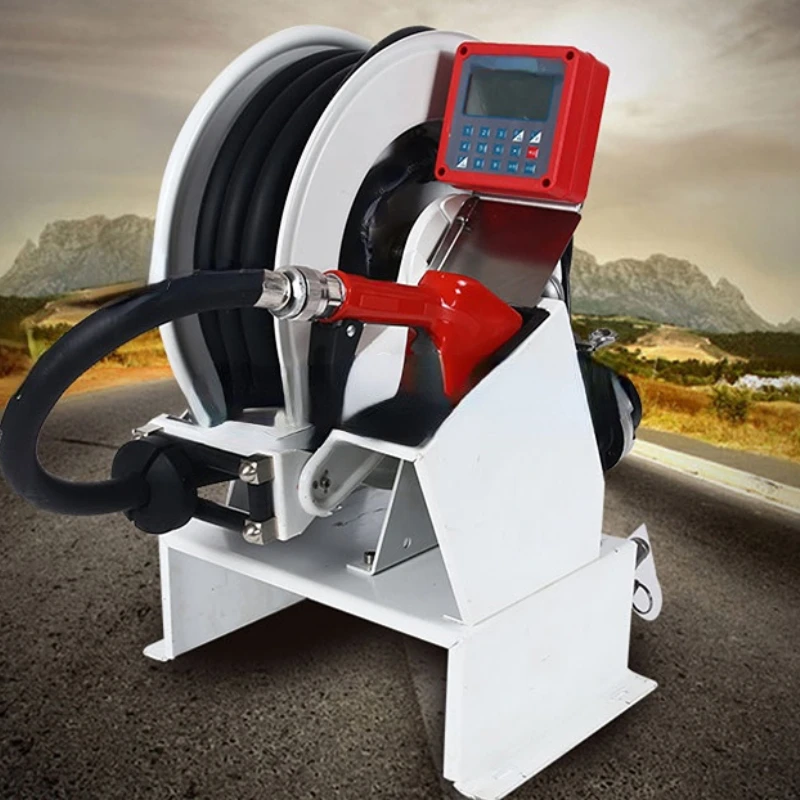 

Mini Fuel Dispenser Hose Reel / Diesel Hose Reel with OGM Flow Meter