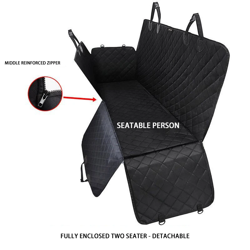 Pets Dog Car Seat Cover Protector for Back of SUV s Waterproof Convertible Hammock Backseat