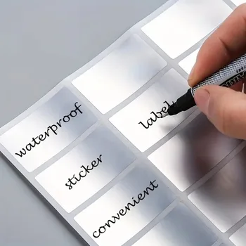 160 pezzi/320 pezzi etichette adesive impermeabili rimovibili ideali per organizzare l'ufficio e l'uso domestico, conservare il design alimentare congelato