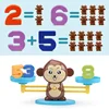 Montessori Educational Math Toys for Kids Learn Numbers Montessori Mathematics Material Funny Monkey Balance Scale Math Game Toy 3