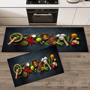 Cucina Tappetino assorbente di alta qualità Soggiorno Bagno Zerbino Ingresso Tappeto antiscivolo Lavabile Lungo Grande Tappeto anti-fatica 1
