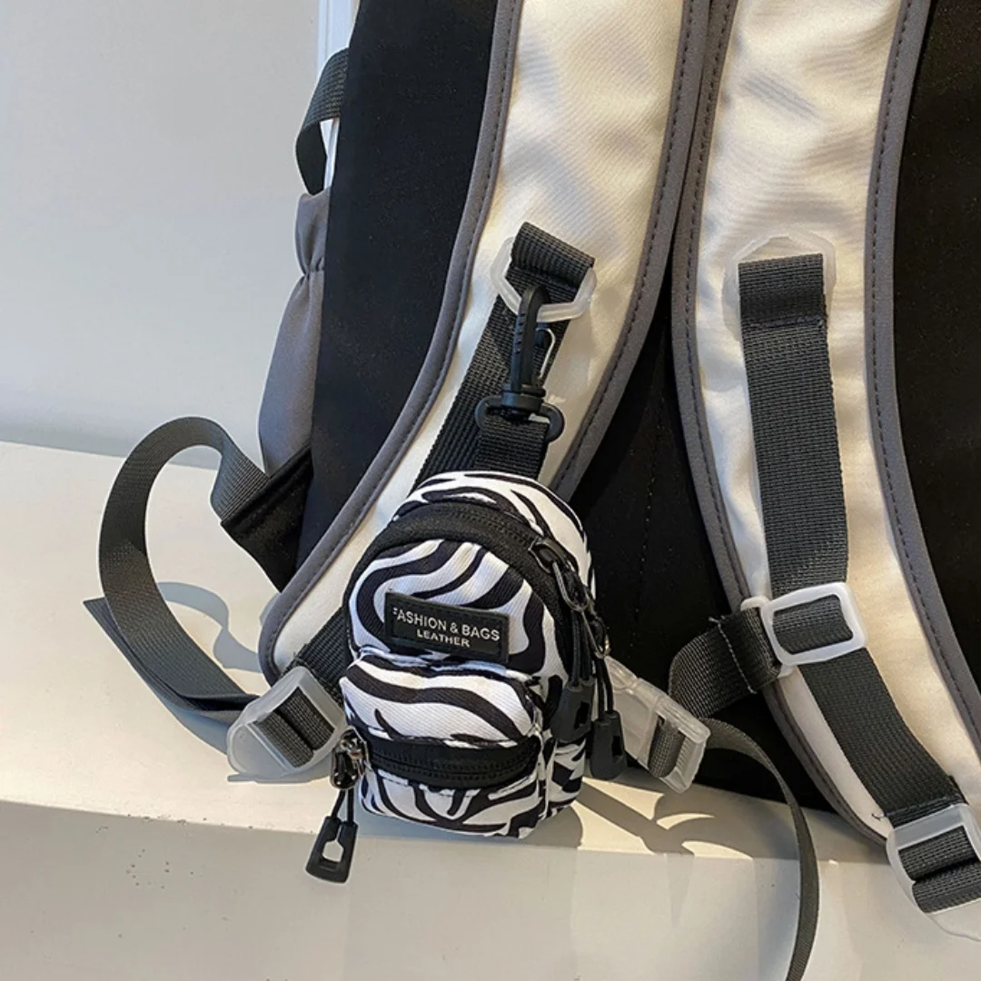 Mini-Umhängetasche Kleine Reißverschluss-Geldbörse Reisepass-Portemonnaie Taktische Brusttasche Kopfhörer-Aufbewahrung Mehrzweck-Bauchtasche – Detail 3