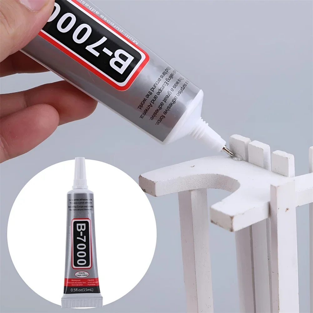 B7000 T7000 Clear Contact Phone Repair Adhesive Universal Glass Plastic DIY Glue B-7000 with Precision Applicator Black Glue 4